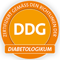 DDG: Zertifiziert gemäß den Richtlinien der DIABETOLOGIKUM